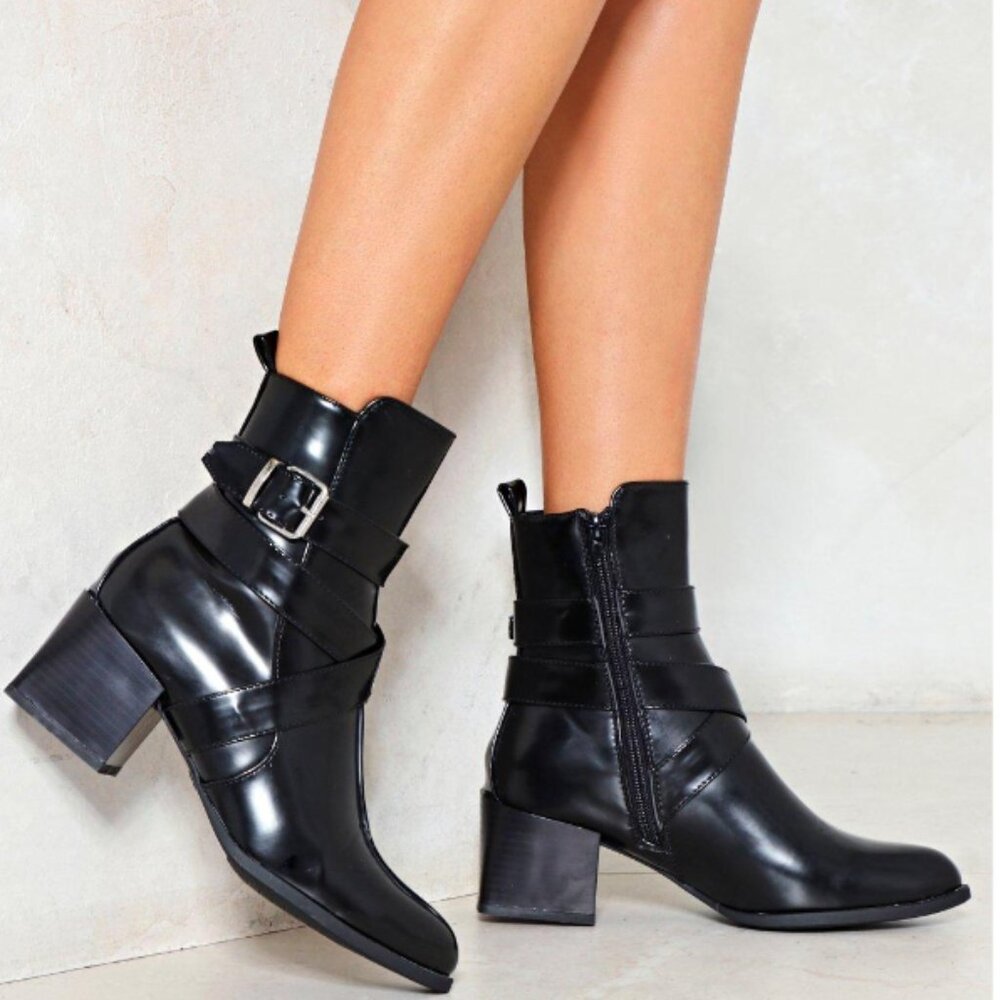 Take the Highway Faux Leather Ankle Boot
